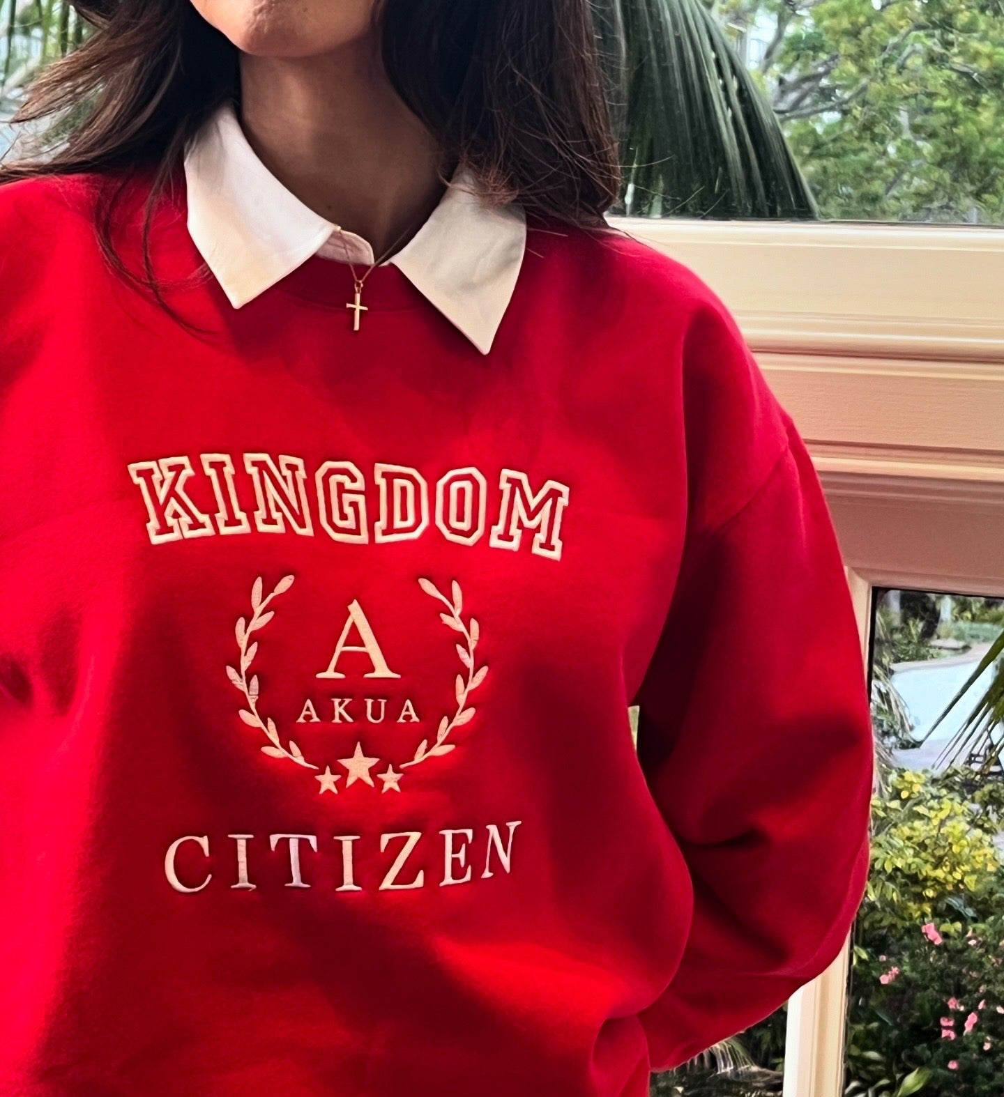 Kingdom Citizen Embroidered Collegiate Sweatshirt