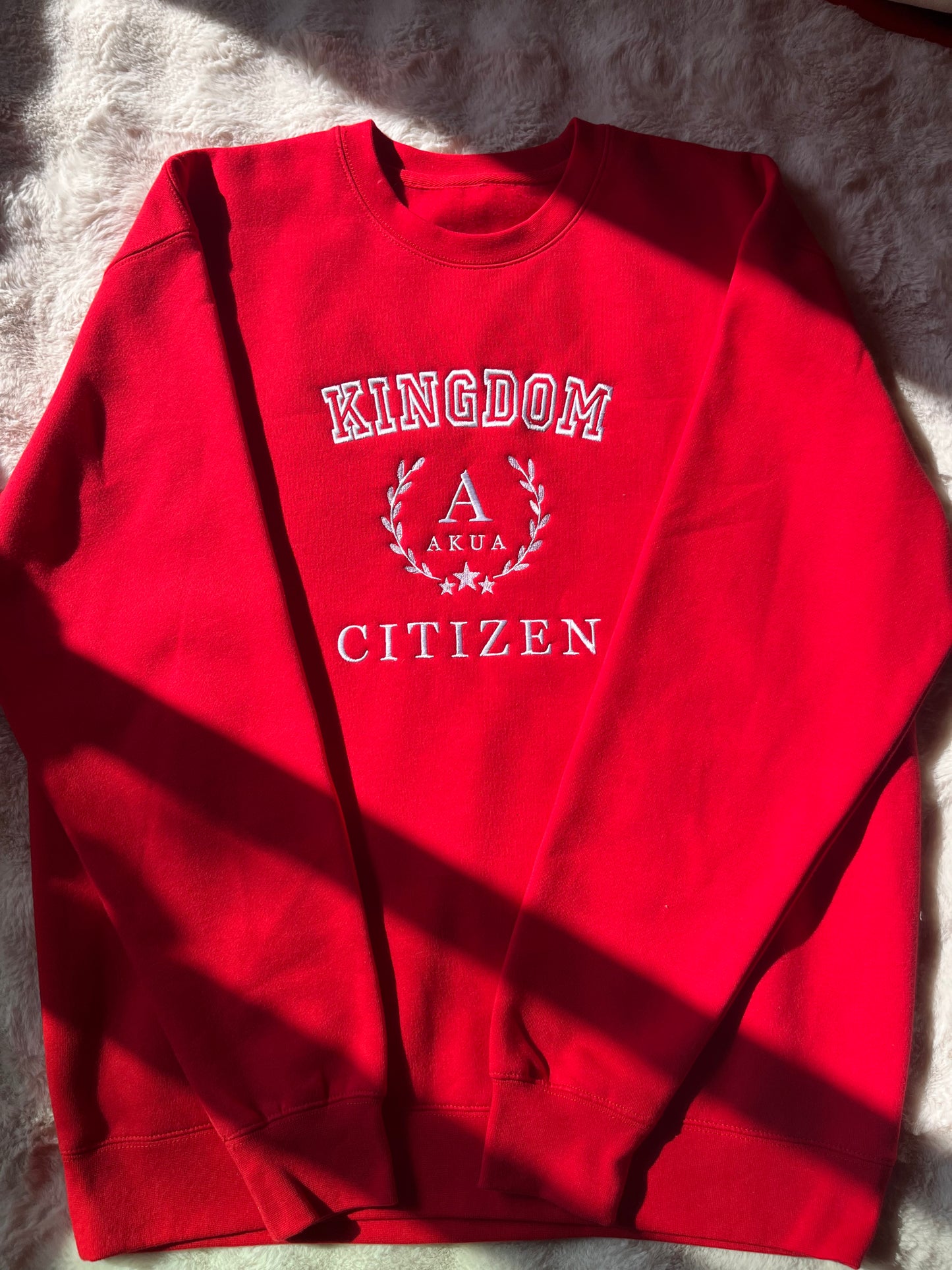 Kingdom Citizen Embroidered Collegiate Sweatshirt